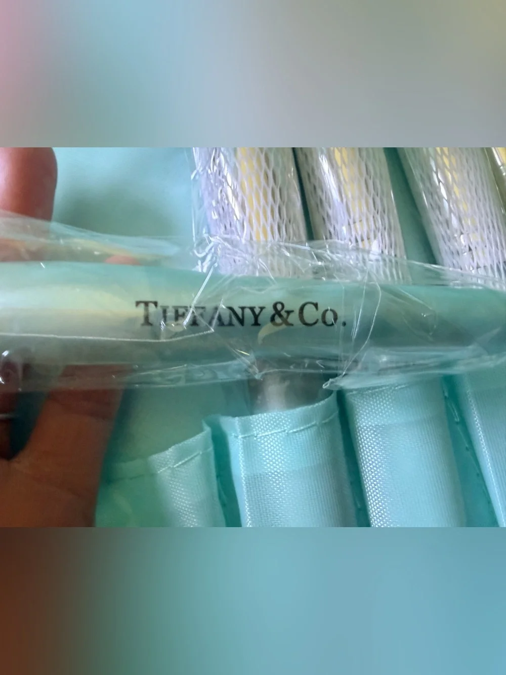 Set of 12 Tiffany & Co Fashion Makeup Brushes NEW in Branded Iridescent Box